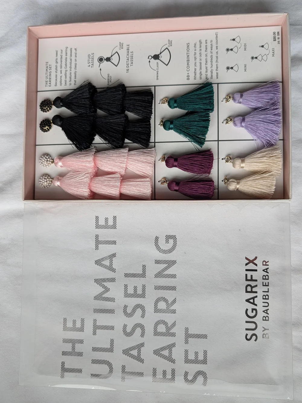 Baublebar For SugarFix Tassel Earrings Set – Mixed Colors 88+ Combinations